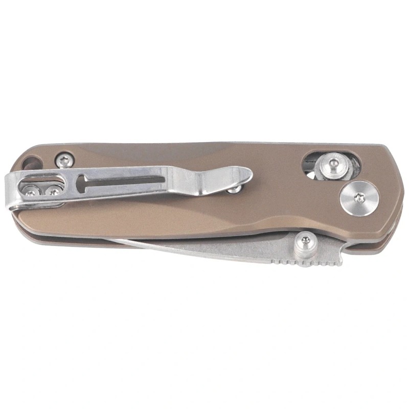 Nóż składany Bestechman Sprite Bronze Titanium, Stonewashed/Satin M390 (BMK21B)