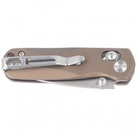 Nóż składany Bestechman Sprite Bronze Titanium, Stonewashed/Satin M390 (BMK21B)