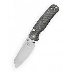 Nóż składany Bestechman Cicada's Wing-TL Black Canvas Micarta, Satin 10Cr15MoV (BMK24-M-3)