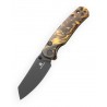 Nóż składany Bestechman Cicada's Wing-TL Brown Resin, Black PVD 10Cr15MoV (BMK24-R-4)