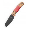 Nóż składany Bestechman Cicada's Wing-TL Red Resin / Wood, Black PVD 10Cr15MoV (BMK24-W-1)