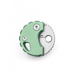 Nóż składany Bestechman Turtle Green Titanium, Bead Blasted 14C28N (BM20D)