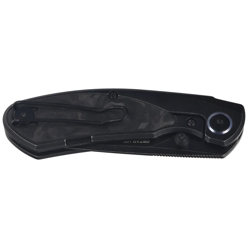 Nóż składany Bestech Lito Black Titanium / Carbon Fiber, Black Stonewashed M390 by Ostap Hel (BT2307D)