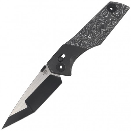 Nóż składany Bestech Cetus Bronze Black Titanium / Carbon Fiber, Black PVD / Satin M390 by Poltergeistworks (BT2304C)