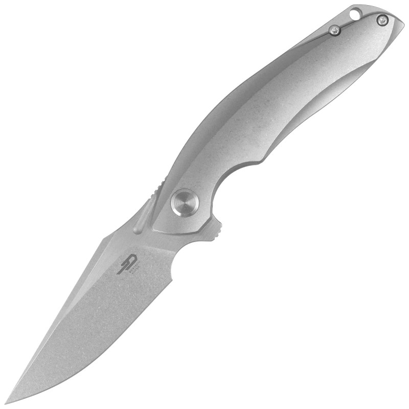 Nóż składany Bestech Ghost Grey Titanium, Stonewashed / Satin CPM S35VN (BT1905A)