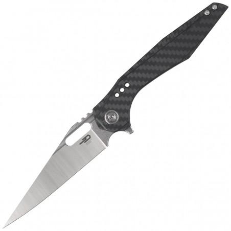 Nóż składany Bestech Malware Grey Titanium/Carbon Fiber, Stonewashed/Satin CPM S35VN by Todd Knife and Tool (BT1902C)