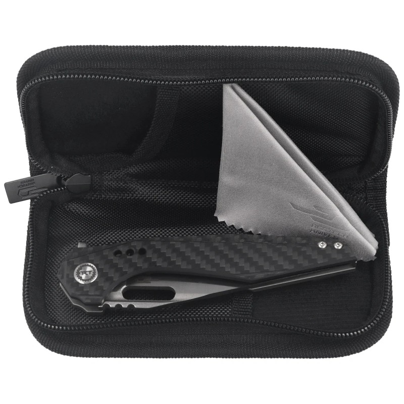 Nóż składany Bestech Malware Grey Titanium/Carbon Fiber, Stonewashed/Satin CPM S35VN by Todd Knife and Tool (BT1902C)