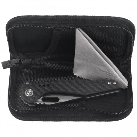 Nóż składany Bestech Malware Grey Titanium/Carbon Fiber, Stonewashed/Satin CPM S35VN by Todd Knife and Tool (BT1902C)