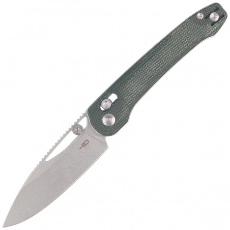Nóż składany Bestech Cobber Green Micarta, Stonewashed 14C28N by Happy as Larry (BG68D)