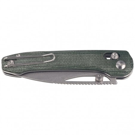 Nóż składany Bestech Cobber Green Micarta, Stonewashed 14C28N by Happy as Larry (BG68D)