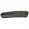 Nóż składany Bestechman Velix OD Green G10, Gold PVD 14C28N Steel by Ostap Hel (BMK07G)
