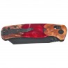 Nóż składany Bestechman Cicada's Wing Wood / Red Resin, Black PVD 10Cr15MoV (BMK06-W-5)