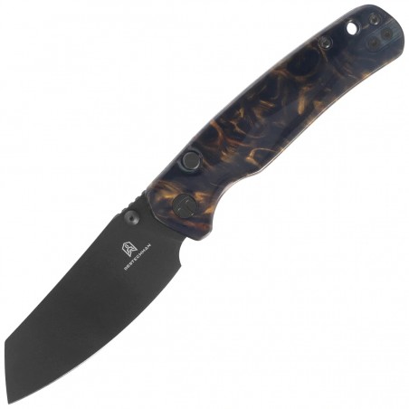 Nóż składany Bestechman Cicada's Wing-TL Brown Resin, Black PVD 10Cr15CoMoV (BMK24-R-4)