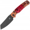 Nóż składany Bestechman Cicada's Wing-TL Red Resin / Wood, Black PVD 10Cr15CoMoV (BMK24-W-1)