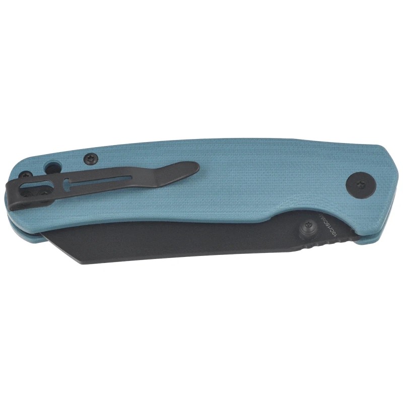 Nóż składany Bestechman Cicada's Wing-TL Misty Blue G10, Black PVD 10Cr15CoMoV (BMK24G)