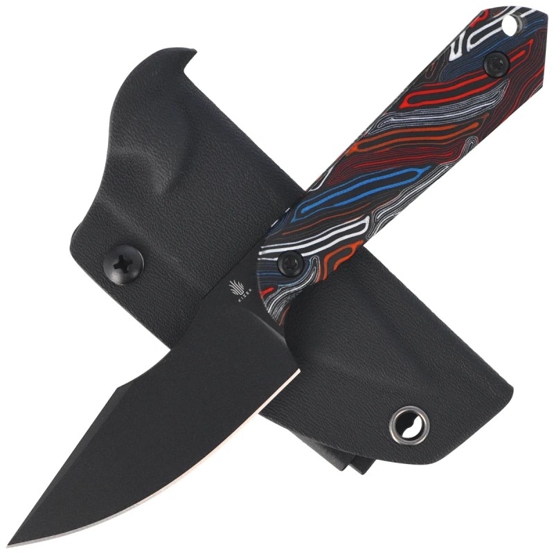 Nóż Kizer Mini Harpoon Multicolored G10, Black CPM 3V by Maverick Customs (1040S6)