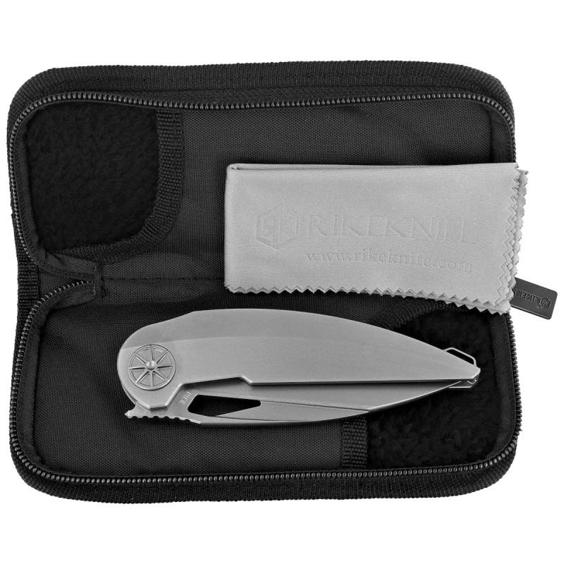 Nóż składany Rike Knife Tissot 2 Titanium, Bead Blasted M390 (RK-Tissot 2-P)