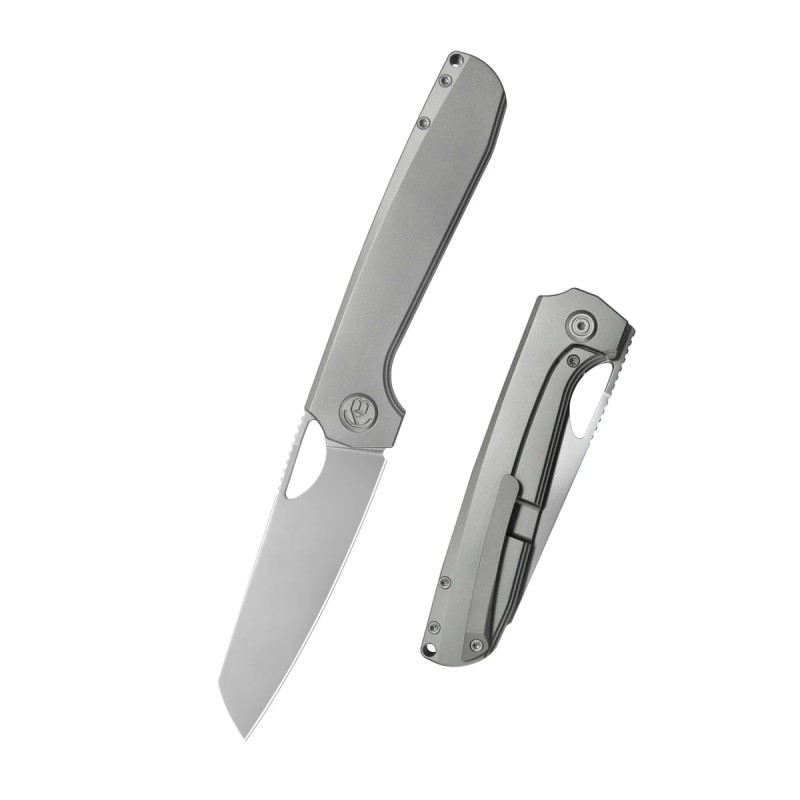 Nóż składany Kubey KB Elang Silver Titanium, Silver Beadblasted S35VN by Sebastian Irawan (KB339A)