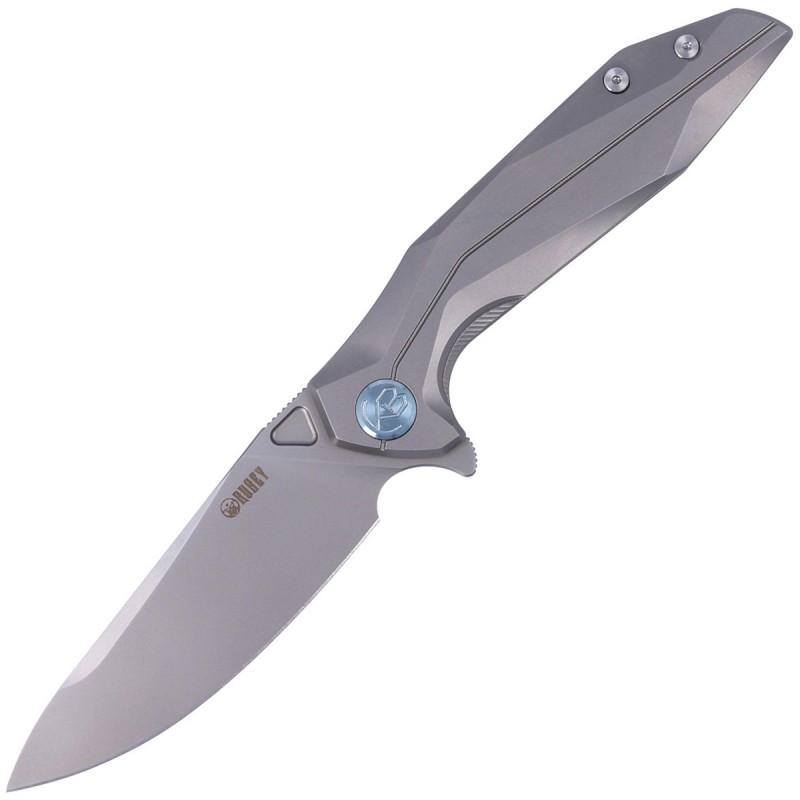 Nóż składany Kubey Nova FL KB235F, Gray Titanium, Bead Blasted 14C28N
