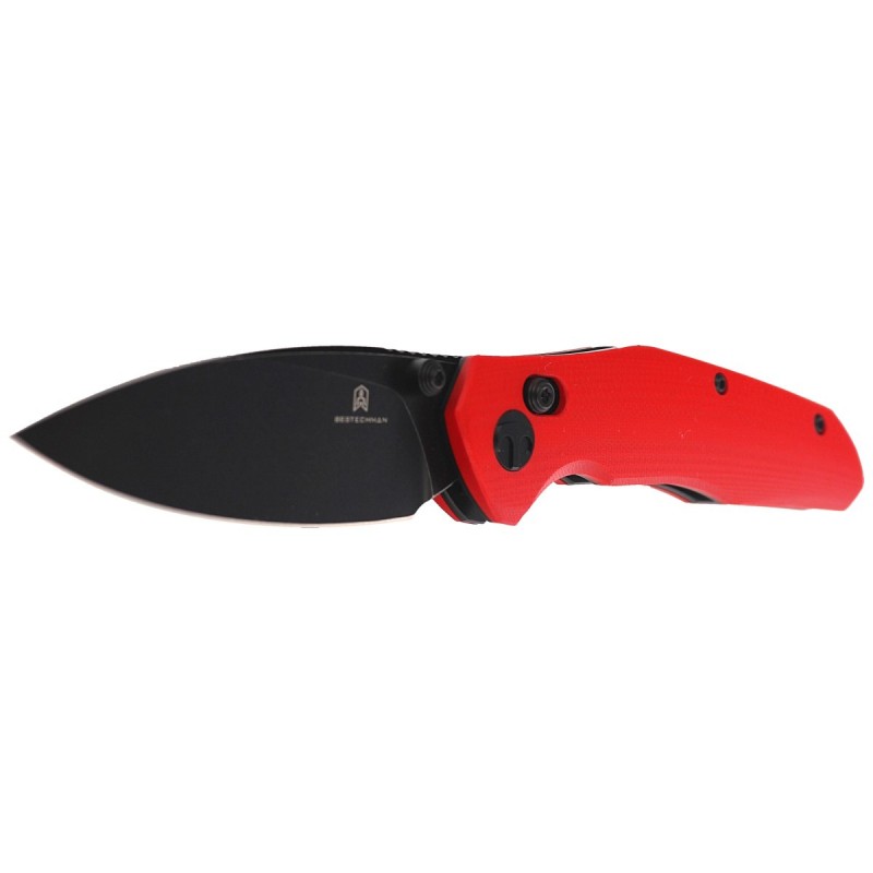 Nóż składany Bestechman Ronan Red G10, Black PVD Stonewashed 14C28N (BMK02J)