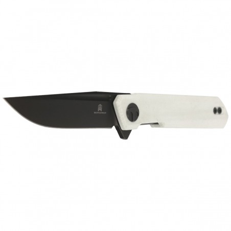 Nóż składany Bestechman Mini Dundee White G10, Grey PVD D2 by Ostap Hel (BMK03H)