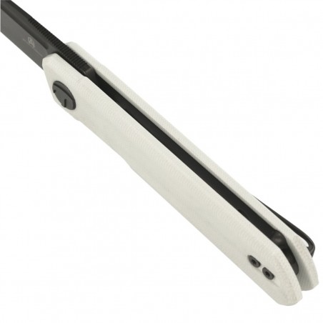 Nóż składany Bestechman Mini Dundee White G10, Grey PVD D2 by Ostap Hel (BMK03H)
