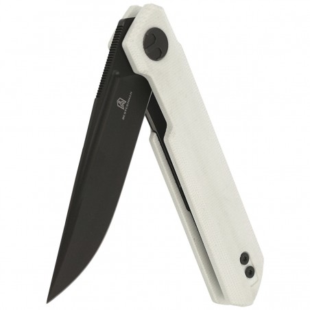 Nóż składany Bestechman Mini Dundee White G10, Grey PVD D2 by Ostap Hel (BMK03H)