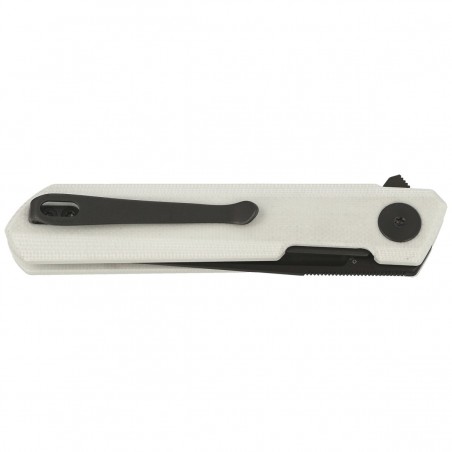Nóż składany Bestechman Mini Dundee White G10, Grey PVD D2 by Ostap Hel (BMK03H)