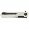Nóż składany Bestechman Mini Dundee White G10, Grey PVD D2 by Ostap Hel (BMK03H)