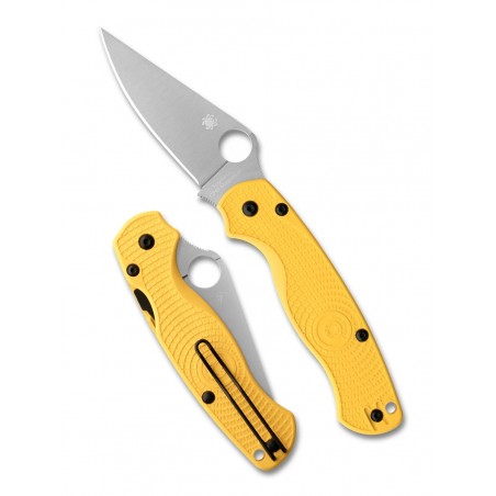 Nóż składany Spyderco Para Military 2 Lightweight Salt Yellow FRN, Satin MagnaCut by Sal and Eric Glesser (C81PYL2)