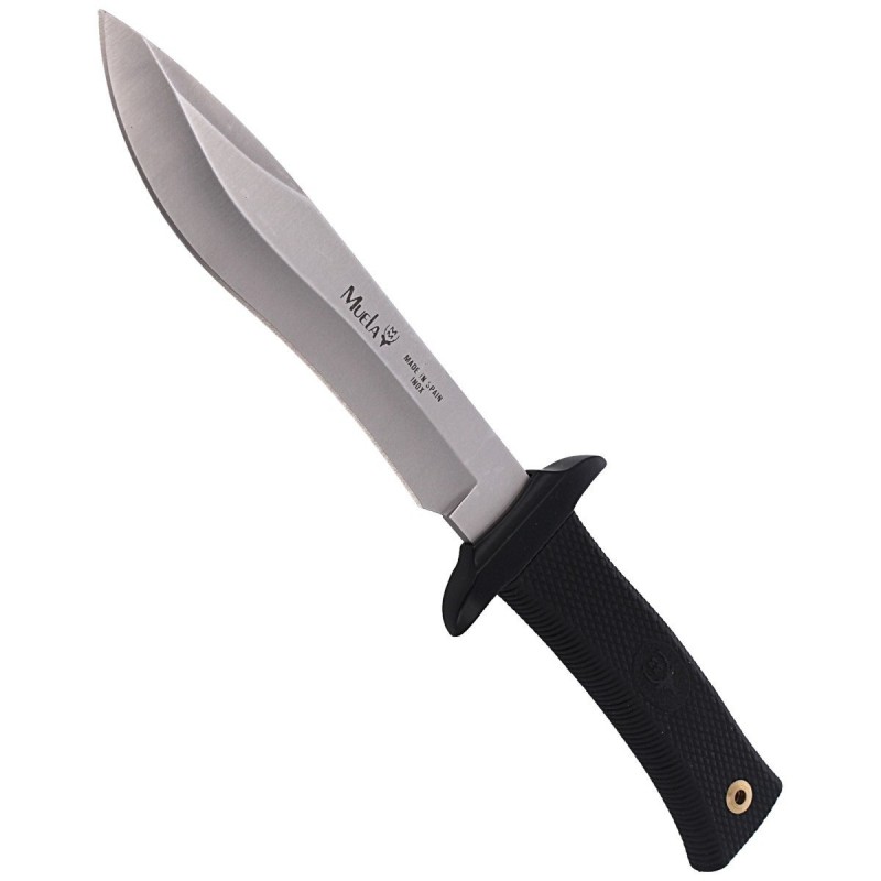 Nóż Muela 55-16 Black Rubber, Satin 420H