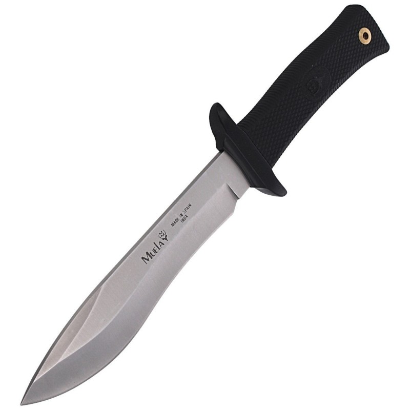 Nóż Muela 55-16 Black Rubber, Satin 420H