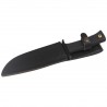 Nóż Muela 55-16 Black Rubber, Satin 420H