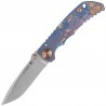 Nóż składany Spartan Blades Harsey Folder ''Babe'' Blue Titanium, Bronze HW, Satin MagnaCut by William W. Harsey (SF5BABE)