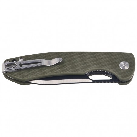Nóż składany Bestechman Firebird OD Green G10, Satin / Black PVD D2 (BMK05C)