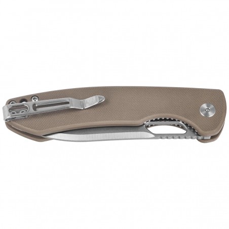 Nóż składany Bestechman Firebird Tan G10, Satin / Stonewashed D2 (BMK05B)