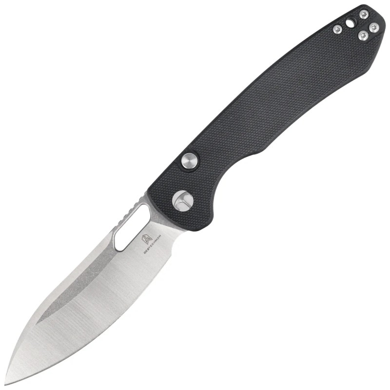 Nóż składany Bestechman Firebird Black G10, Satin / Stonewashed D2 (BMK05A)