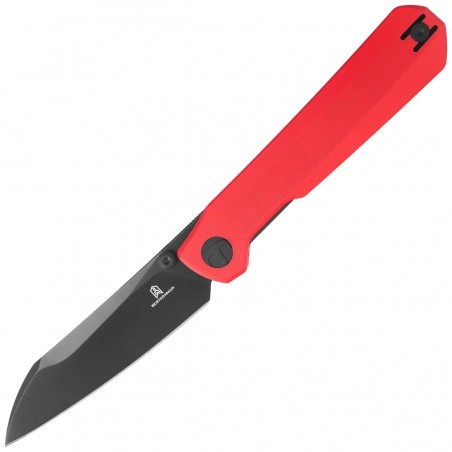 Nóż składany Bestechman Curvee Red G10, Black PVD AEB-L by Ostap Hel (BMK20E)