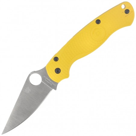 Nóż składany Spyderco Para Military 2 Lightweight Salt Yellow FRN, Satin MagnaCut by Sal and Eric Glesser (C81PYL2)