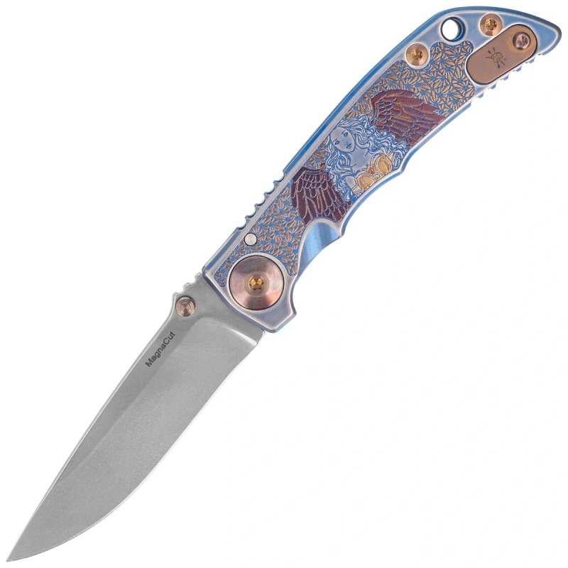 Nóż składany Spartan Blades Harsey Folder 3.25 ''Angel'' Titanium, Stonewashed MagnaCut by William W. Harsey (SF10 ANGL SW)