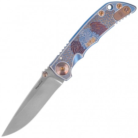 Nóż składany Spartan Blades Harsey Folder 3.25 ''Angel'' Titanium, Stonewashed MagnaCut by William W. Harsey (SF10 ANGL SW)