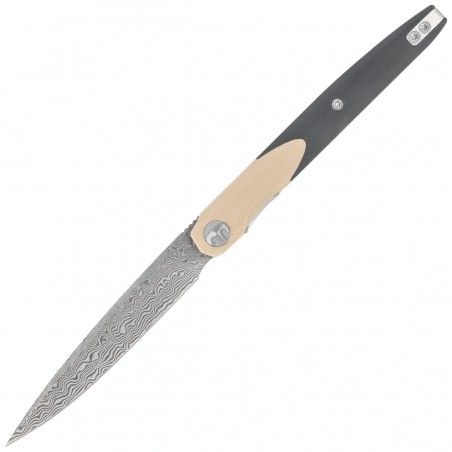 Nóż składany Bestechman Lanza Khaki-Black G10, Damascus by Grzegorz Grabarski (BMK14-D-2)
