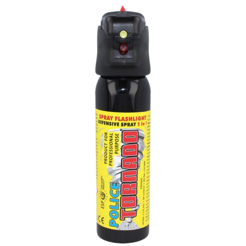Gaz pieprzowy ESP Police Tornado Spray Flashlight 15% OC 100 ml - strumień (SFL-01-100)