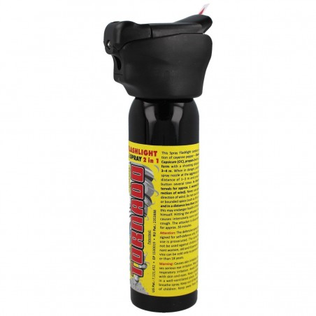 Gaz pieprzowy ESP Police Tornado Spray Flashlight 15% OC 100 ml - strumień (SFL-01-100)