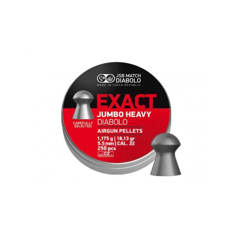   Śrut diabolo JSB Exact Jumbo Heavy 5,52 mm 250 szt. - 1 - Śrut 5,5 mm