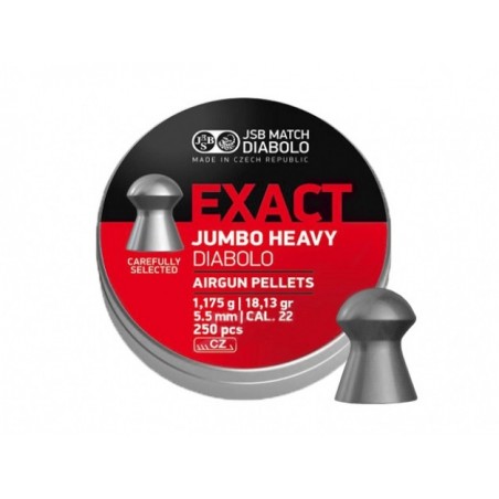   Śrut diabolo JSB Exact Jumbo Heavy 5,52 mm 250 szt. - 1 - Śrut 5,5 mm