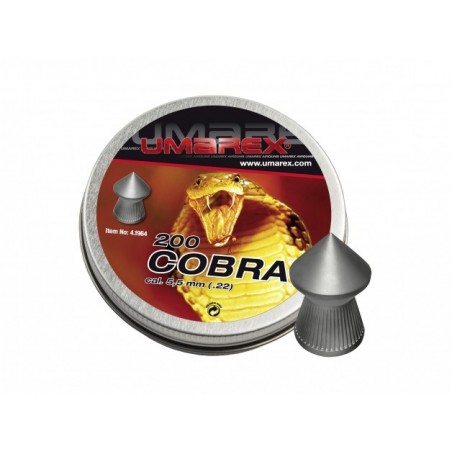   Śrut diabolo Umarex Cobra Pointed Ribbed 5,5/200 - 1 - Śrut 5,5 mm
