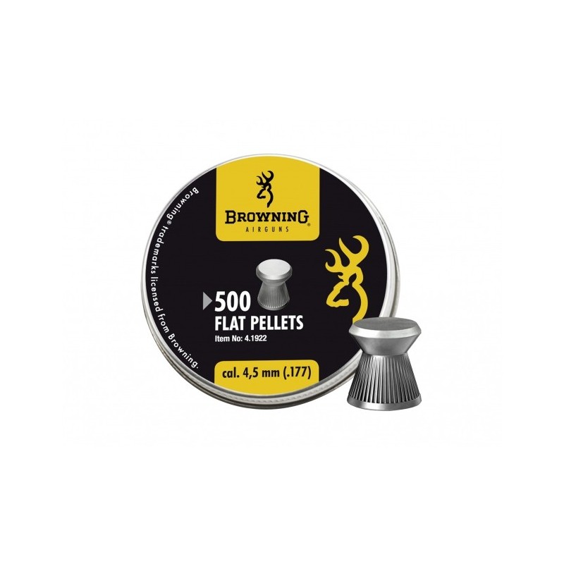   Śrut diabolo Browning Ribbed płaski molet 4,5/500 - 1 - Śrut 4,5 mm