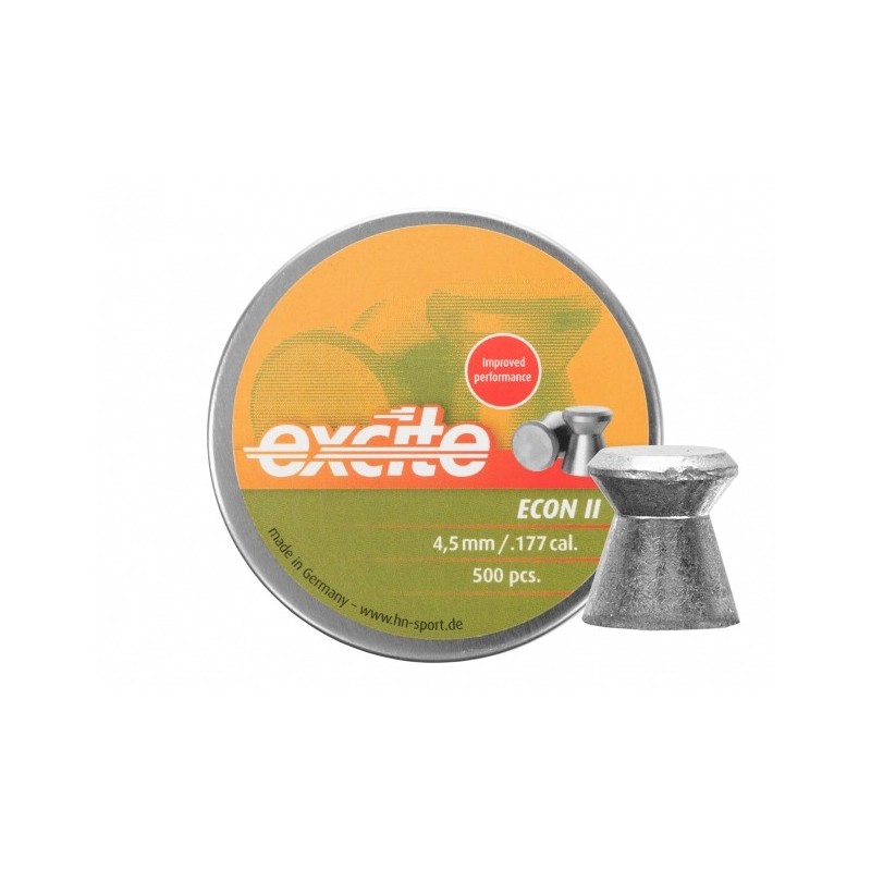   Śrut diabolo H&N Excite Econ Glatt II 4,5 mm 500 szt. - 1 - Śrut 4,5 mm