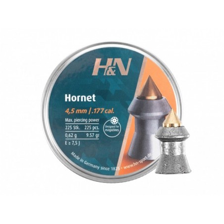  Śrut diabolo H&N Hornet 4,5 mm 225 szt. - 1 - Śrut 4,5 mm